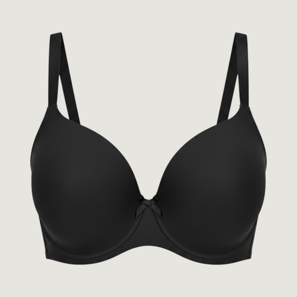 #216 Black Womens Emily Johnson 44DD Full Coverage Contour T-Shirt Bra